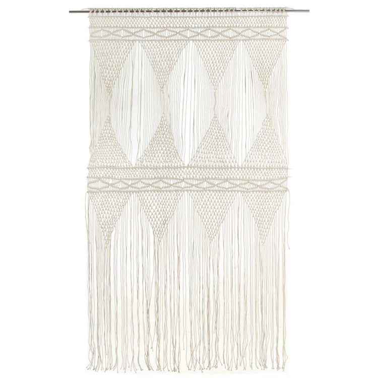 Vidaxl Vorhang Macramé 140x240 cm Baumwolle