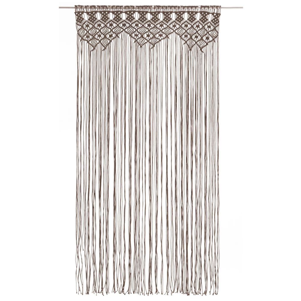 Vidaxl Vorhang Macramé 140x240 cm Baumwolltaupe