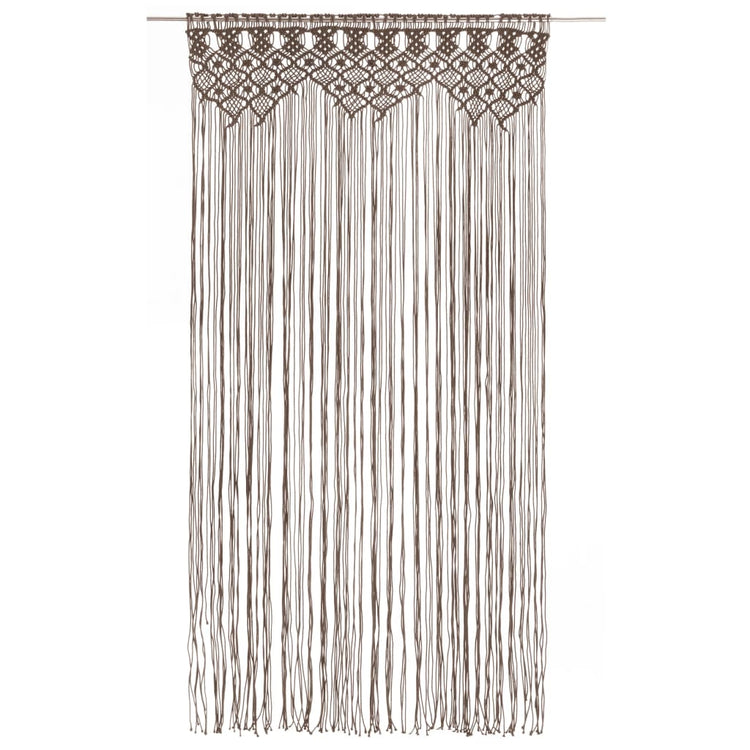Vidaxl Vorhang Macramé 140x240 cm Baumwolltaupe