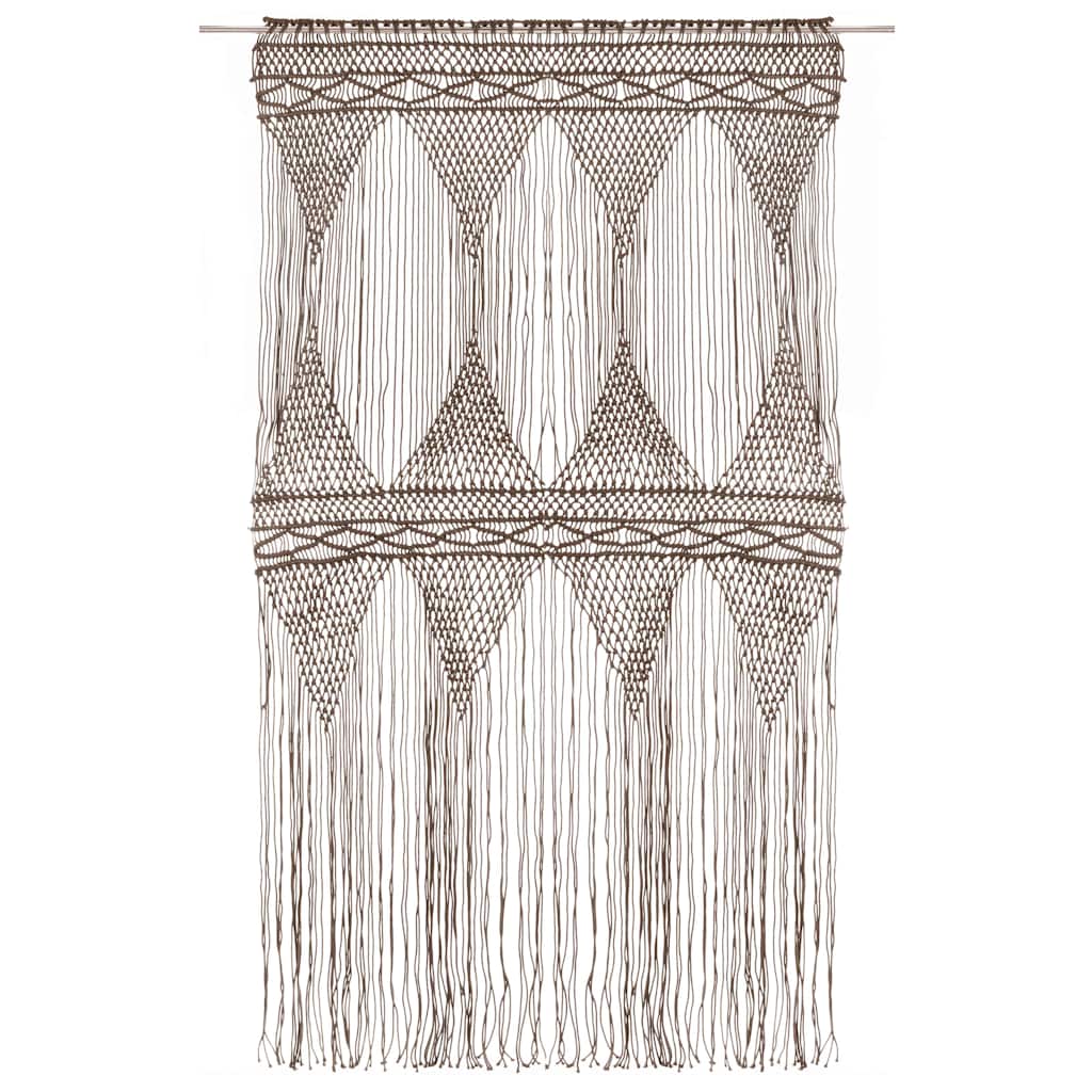 Vidaxl Vorhang Macramé 140x240 cm Baumwolltaupe