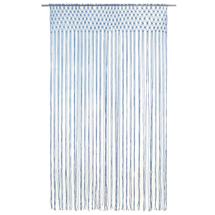 Vidaxl Vorhang Macramé 140x240 cm Baumwollblau