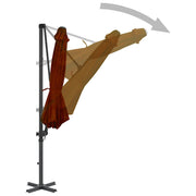 Vidaxl -schwimmendes Parasol mit Aluminiumpol 300 cm Terrakotta -gelöscht - afbeelding 3