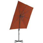 Vidaxl -schwimmendes Parasol mit Stahlstange 250x250 cm Terrakotta -gelöscht - afbeelding 3