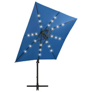 Vidaxl schwimmend Parasol mit Pol und LED -Beleuchtung 250 cm Azurblau - afbeelding 3