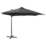Vidaxl schwimmend Parasol mit Pol und LED -Beleuchtung 300 cm Anthrazitfarbe - afbeelding 1