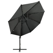 Vidaxl schwimmend Parasol mit Pol und LED -Beleuchtung 300 cm Anthrazitfarbe - afbeelding 3