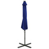 Vidaxl schwimmend Parasol mit Pol und LED -Beleuchtung 300 cm Azurblau
