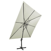 Vidaxl-schwimmendes Parasol mit Stangen und LED-Beleuchtung 300 cm sandfarben - afbeelding 2