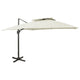 Vidaxl schwimmendes Parasol mit Doppeldach 300x300 cm Sand -Colored