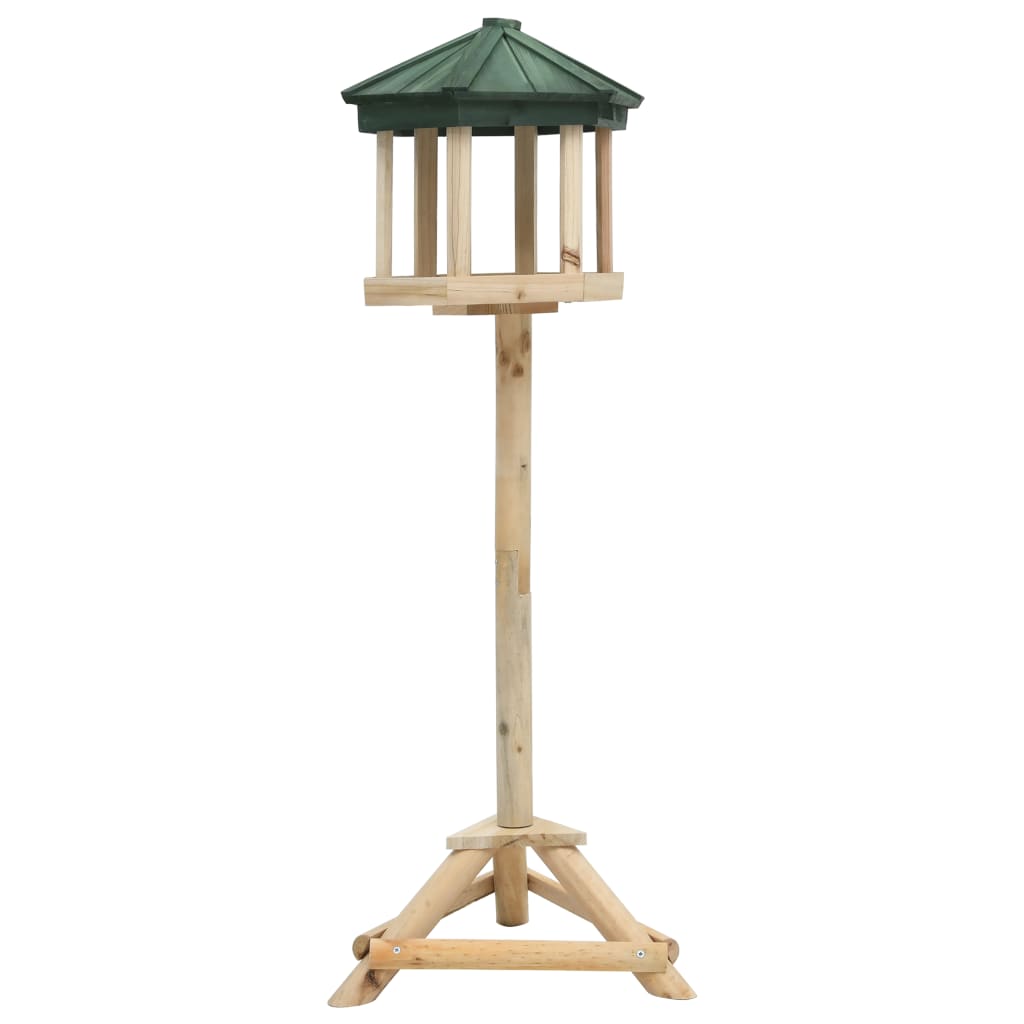 Vidaxl -Vogelfutter stehend 33x110 cm Festkieferholz