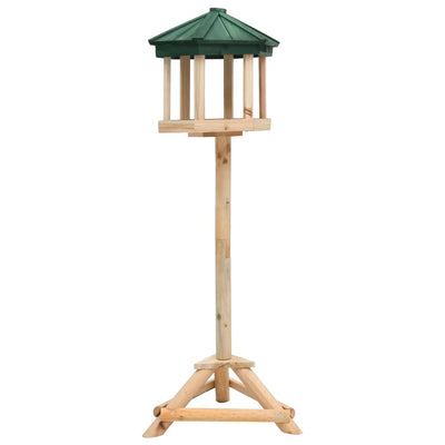 Vidaxl -Vogelfutter stehend 33x110 cm Festkieferholz