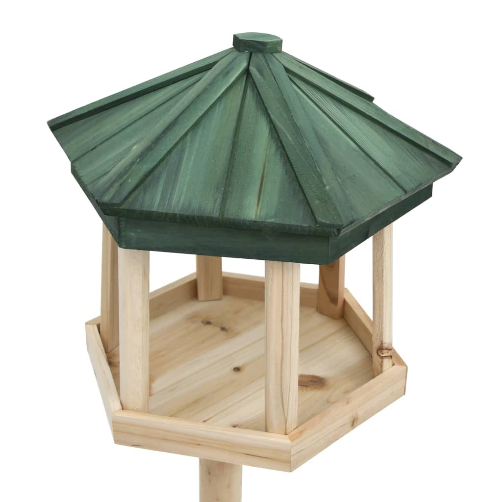 Vidaxl -Vogelfutter stehend 33x110 cm Festkieferholz