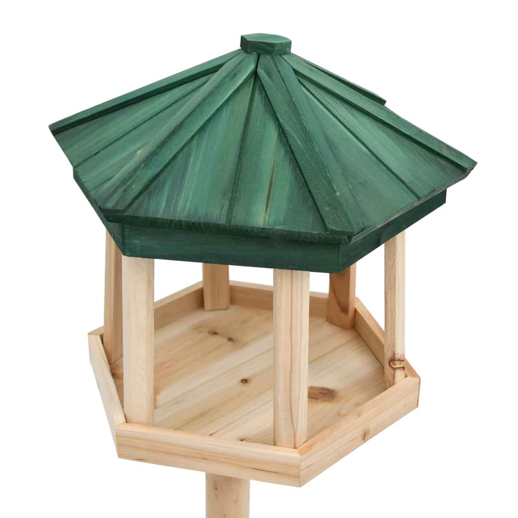 Vidaxl -Vogelfutter stehend 33x110 cm Festkieferholz