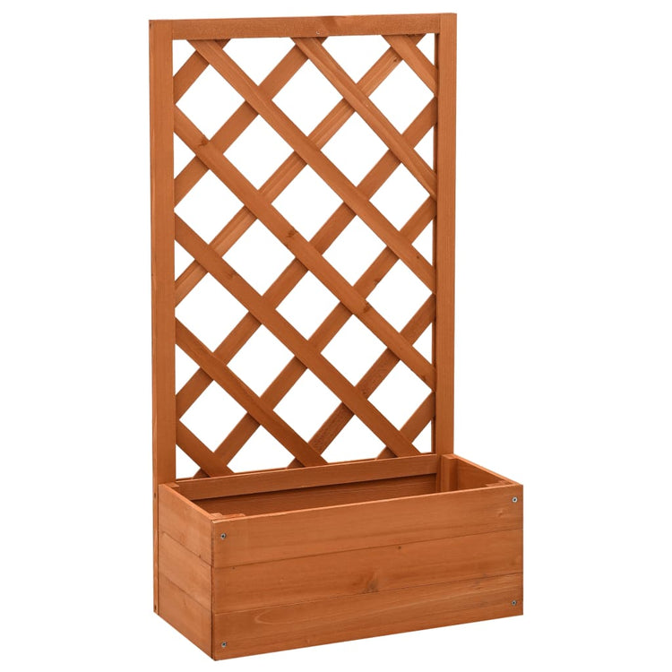 Vidaxl latwerkplantenbak 50x25x90 cm Festkiefer Orange