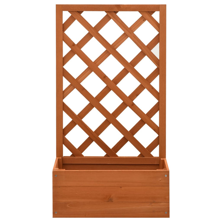Vidaxl latwerkplantenbak 50x25x90 cm Festkiefer Orange