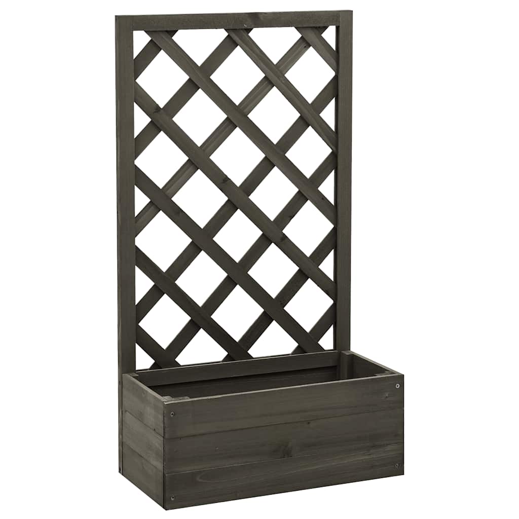 Vidaxl latwerkplantenbak 50x25x90 cm Festkiefergrau