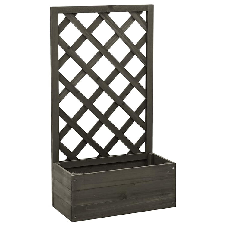 Vidaxl latwerkplantenbak 50x25x90 cm Festkiefergrau