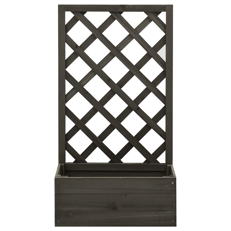 Vidaxl latwerkplantenbak 50x25x90 cm Festkiefergrau