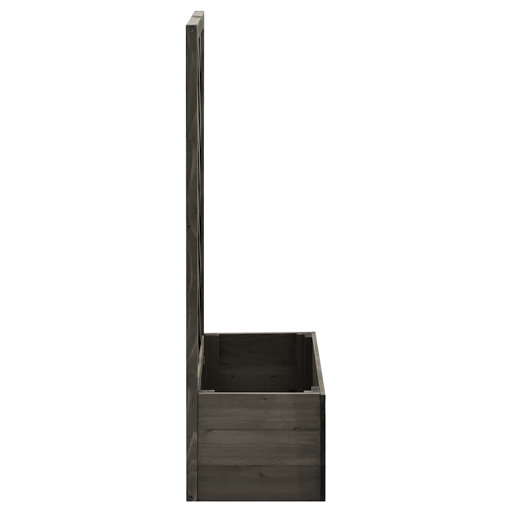 Vidaxl latwerkplantenbak 50x25x90 cm Festkiefergrau
