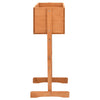 Vidaxl latwerkplantenbak 45x30x74 cm Festkiefer Orange