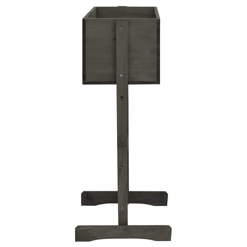 Vidaxx Spalier-Pflanzgefäß 45x30x74 cm massives Kiefernholz grau