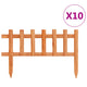Vidaxl -Gazonkanten 10 ST 4,4 m Vurenhout