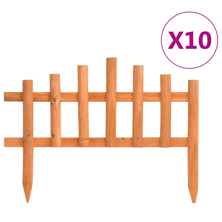 Vidaxl -Gazonkanten 10 ST 4,4 m Vurenhout