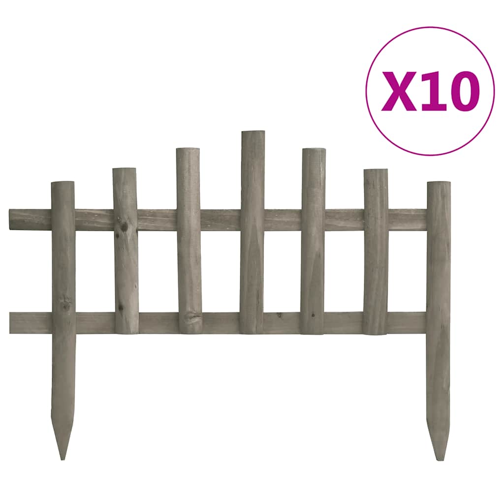 Vidaxl -Gazonkanten 10 ST 4,4 m Vurenhout