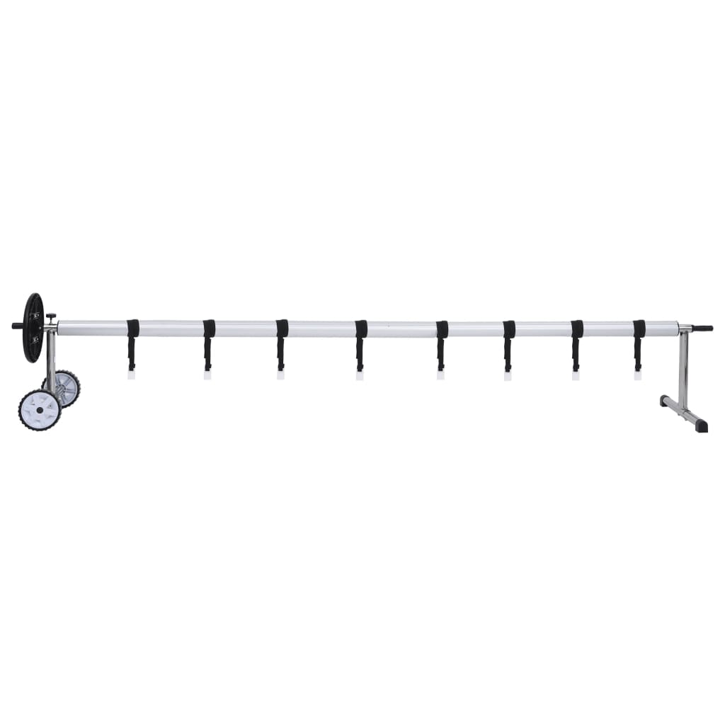 Vidaxl Schwimmbadabdeckung Roller mit Edelstahlrahmen