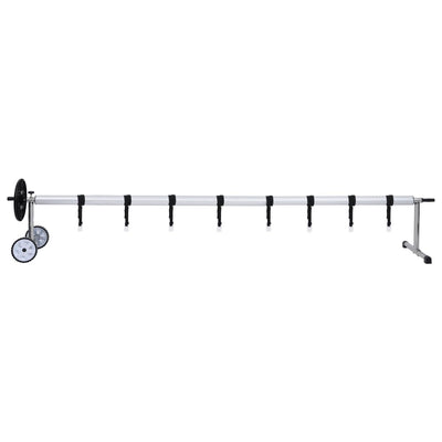 Vidaxl Schwimmbadabdeckung Roller mit Edelstahlrahmen