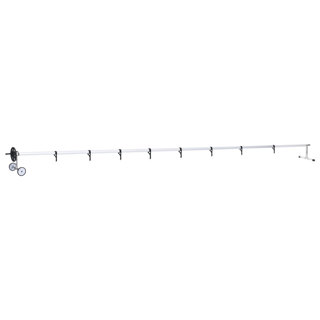Vidaxl Schwimmbadabdeckung Roller mit Edelstahlrahmen