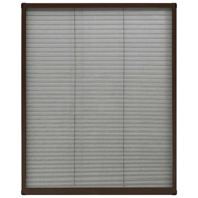 Vidaxl Fenster Plissé 60x80 cm Aluminiumbraun