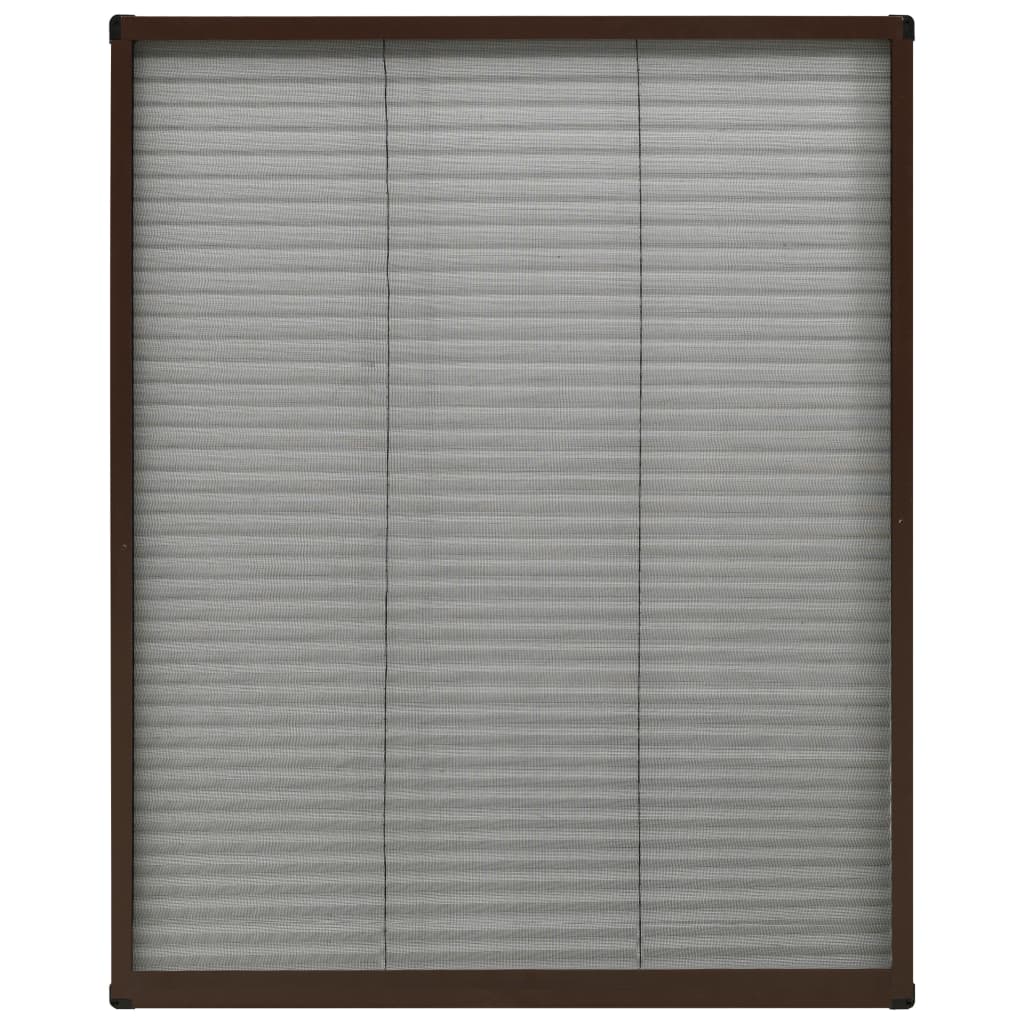 Vidaxl Fenster Plissé 80x100 cm Aluminiumbraun