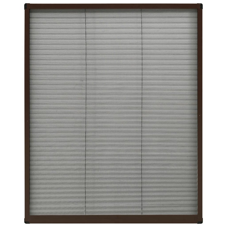 Vidaxl Fenster Plissé 80x100 cm Aluminiumbraun