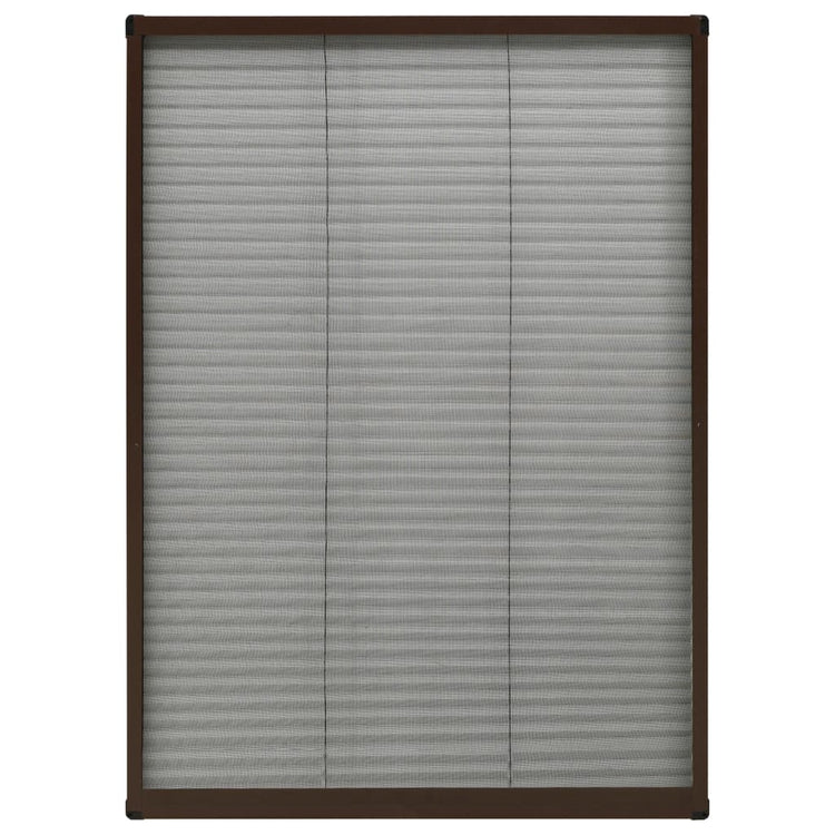 Vidaxl Fenster Plissé 80x120 cm Aluminiumbraun
