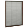 Vidaxl Fenster Plissé 80x120 cm Aluminiumbraun
