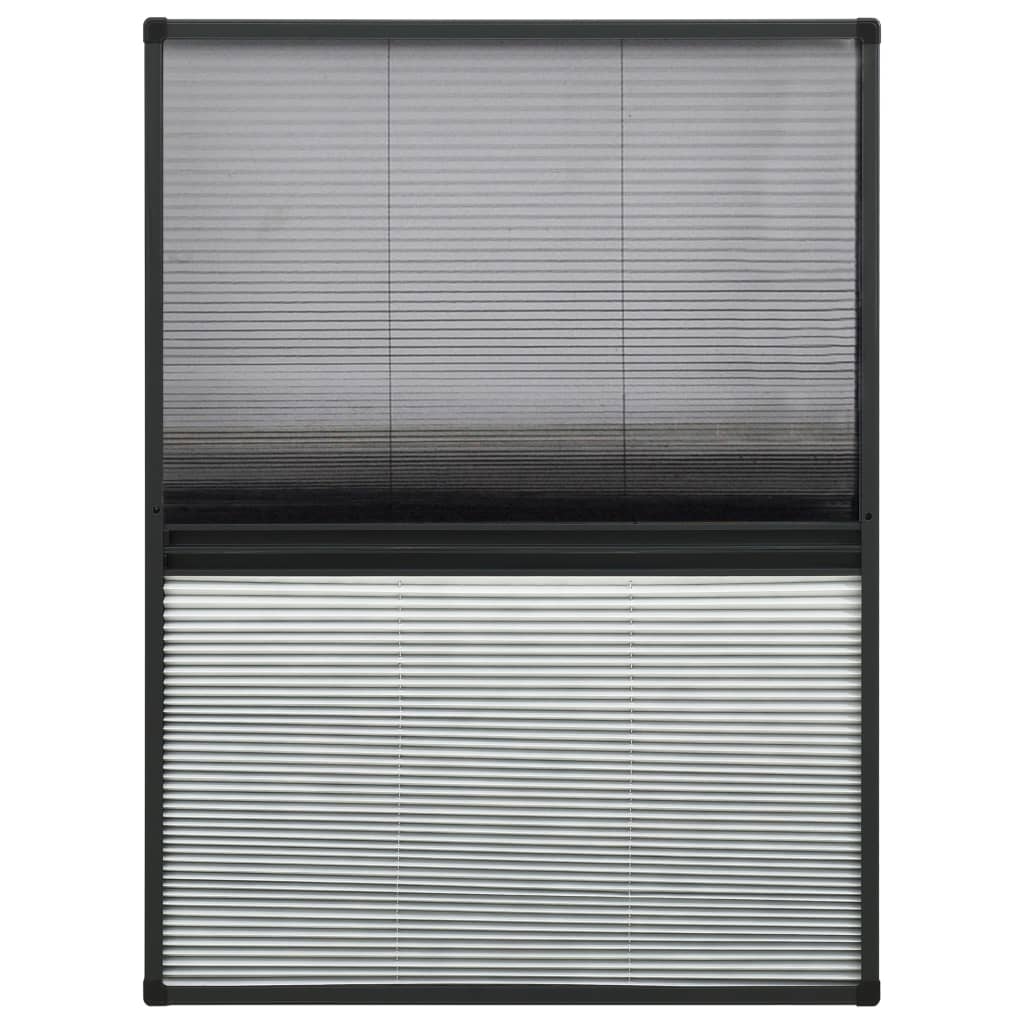 Vidaxl Raamhor Plissé mit Unterschlagung 80x120 cm Aluminium