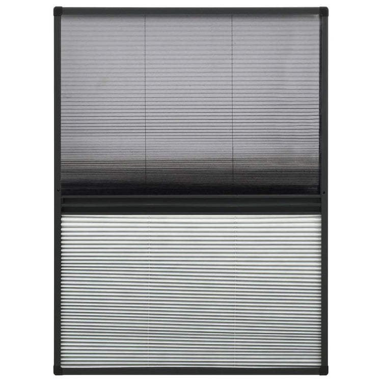 Vidaxl Raamhor Plissé mit Unterschlagung 80x120 cm Aluminium
