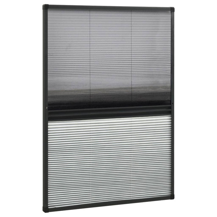 Vidaxl Raamhor Plissé mit Unterschlagung 80x120 cm Aluminium
