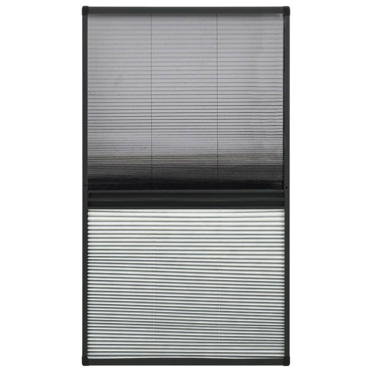 Vidaxx Plissee-Fensterschutz mit Verdunklung 80x160 cm Aluminium
