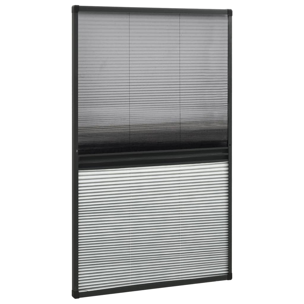 Vidaxx Plissee-Fensterschutz mit Verdunklung 80x160 cm Aluminium