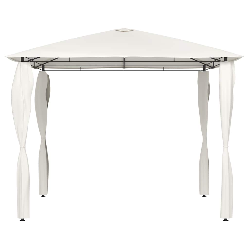 Vidaxl -Laube mit Stangenabdeckungen 160 g m² 3x3x2,6 m cremefarben