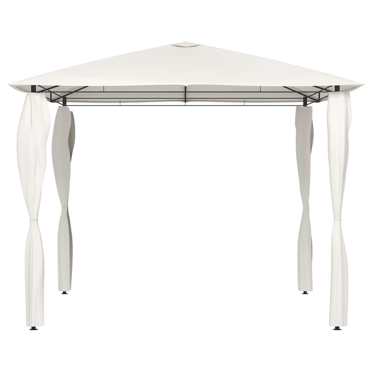 Vidaxl -Laube mit Stangenabdeckungen 160 g m² 3x3x2,6 m cremefarben