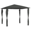 Vidaxl -Laube mit Pole abdeckt 160 g m² 3x3x2,6 m Anthrazitfarbe