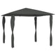 Vidaxl -Laube mit Pole abdeckt 160 g m² 3x3x2,6 m Anthrazitfarbe