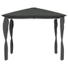 Vidaxl -Laube mit Pole abdeckt 160 g m² 3x3x2,6 m Anthrazitfarbe