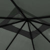 Vidaxl -Laube mit Pole abdeckt 160 g m² 3x3x2,6 m Anthrazitfarbe