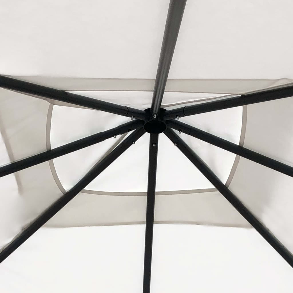 Vidaxl -Arbor 160 g m² 3x3x2,6 M cremefarben -gepflegt