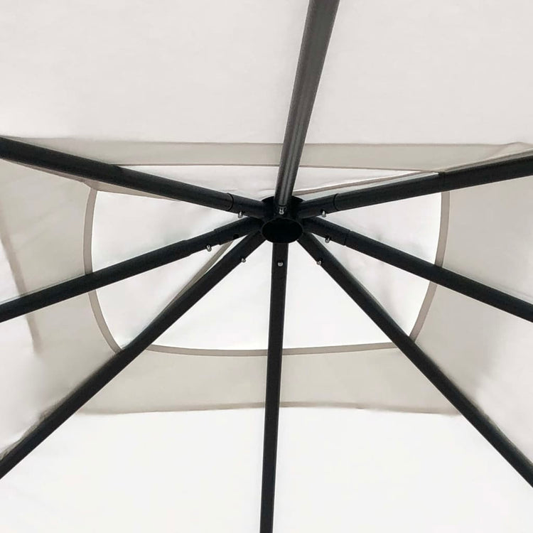 Vidaxl -Arbor 160 g m² 3x3x2,6 M cremefarben -gepflegt