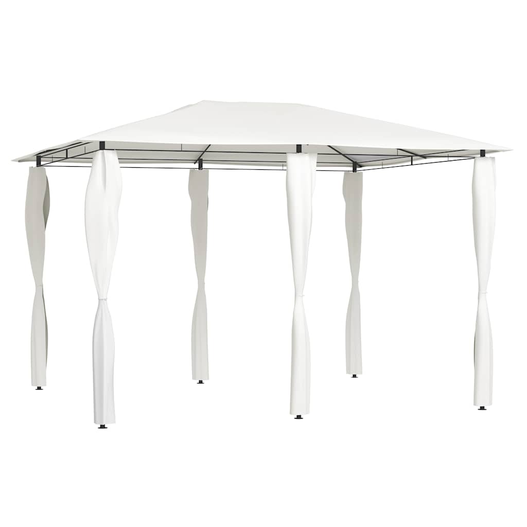 Vidaxl -Laube mit Stangenabdeckungen 160 g m² 3x4x2,6 m cremefarben